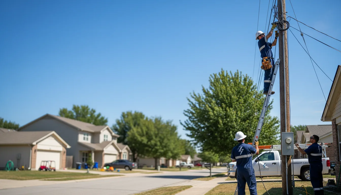 Residential electrician providing installation services in Alden, NY